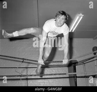 Boxing - John H. Stracey Training Stock Photo