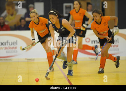 Hockey - Maxifuel Super Sixes Finals - Reading v Leicester - Wembley Arena Stock Photo