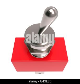 switch isolated on a white back ground. Stock Photo