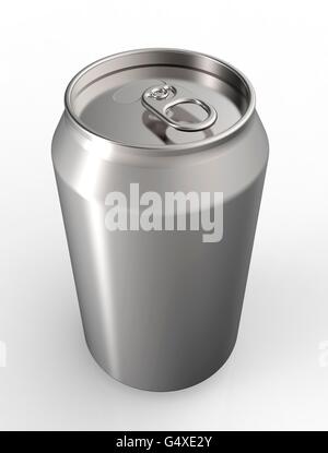 soda can isolated  on a white back ground. Stock Photo