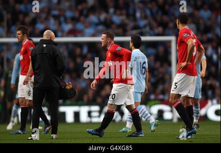 Soccer - Barclays Premier League - Manchester City v Manchester United - Etihad Stadium Stock Photo
