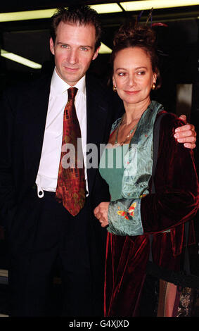 Ralph Fiennes and Francesca Annis arrive at the party for the new film ...