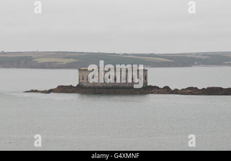 Stackrock Fort in Milford Haven, Pembrokeshire, Wales. Stock Photo