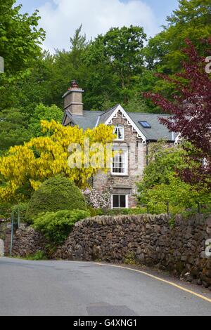 Cumbrian house, Grasmere, The Lake District, Cumbria, England. Stock Photo
