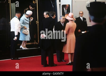 Royalty - Emperor Hirohito State Visit to UK - London Stock Photo