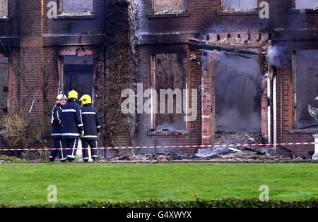 Tangley House Fire Stock Photo