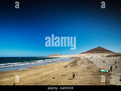 Water Sports In El Medano, Tenerife. Moody Weather Stock Photo - Alamy