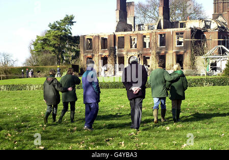 Tangley Fire Statement Stock Photo