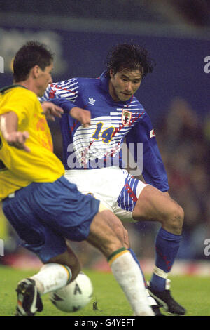 Soccer - UMBRO Cup - Brazil v Japan - Goodison Park, Liverpool. MASASHI NAKAYAMA, JAPAN Stock Photo