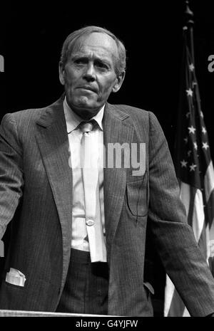 Actor Henry Fonda, who won his first Oscar in 1982 for the film 'On Golden Pond'. Stock Photo