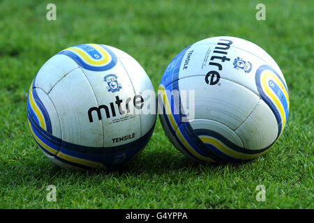 Soccer - npower Football League Championship - Leicester City v Cardiff City - The King Power Stadium. Mitre match balls Stock Photo