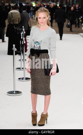 Celebs attend Burberry Prorsum - London Fashion Week Stock Photo