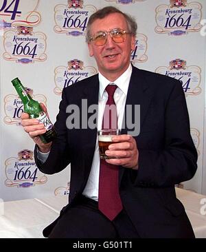 Group Chief Executive of Scottish & Newcastle, Brian Stewart, during a press call in the City of London, where it was announced that the brewery is to take over the Kronenbourg brewing business from France's Danone. *S&N has reached an agreement with the French foods group to buy its beer operations over the next three years. The deal will see Kronenbourg come under the same roof as S&N's beer range including John Smith's and Newcastle Brown Ale. Stock Photo