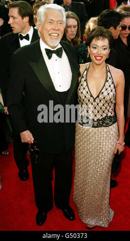 Oscars James Coburn & wife Stock Photo