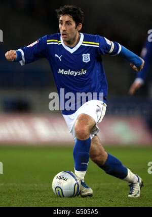 Soccer - npower Football League Championship - Cardiff City v Peterborough United - Cardiff City Stadium. Peter Whittingham, Cardiff City Stock Photo