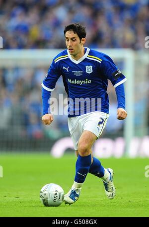 Soccer - Carling Cup - Final - Cardiff City v Liverpool - Wembley Stadium. Peter Whittingham, Cardiff City Stock Photo