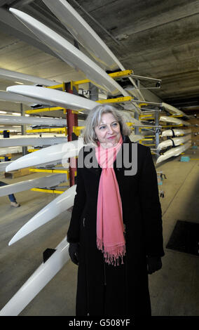 May visits Eton Dorney. Home Secretary Theresa May at Eton Dorney Lake ...