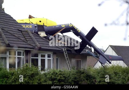 Police Helicopter Stock Photo