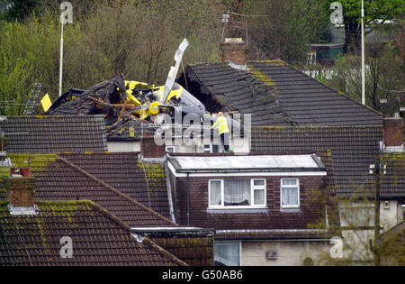 Police Helicopter Stock Photo