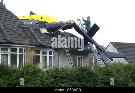 Police Helicopter Stock Photo