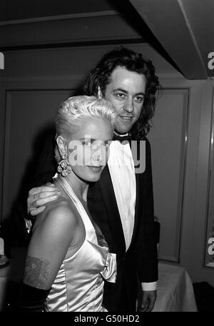 Pop star Bob Geldof and his wife TV presenter Paula Yates. * 17/9/2000: 41 year old Yates has died, her solicitor Anthony Burton confirmed. Scotland Yard said officers were called to an address in St Luke's Mews, Notting Hill, west London, by an ambulance crew. The spokesman said a body was found in a bedroom and the cause of death will not be known until the post mortem. Stock Photo