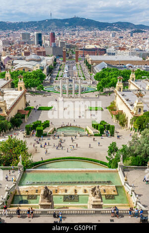 Barcelona, Spain - May 2, 2015: Barcelona Attractions, Plaza de Espana, Catalonia, Spain. Stock Photo