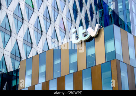 ITV building at MediaCityUK, Salford Quays, UK Stock Photo