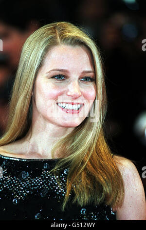 American actress Bridget Fonda arrives at the Palais des Festivals in Cannes for the evening premiere of French film 'Vatel' at the Cannes Film Festival. 28/02/03 : Bridget Fonda who was recovering in a Los Angeles hospital after suffering head and neck injuries in a car crash. Police said that the Single White Female star was alone in the car, believed to be a new Jaguar, when it tumbled over an embankment on a rain-drenched section of the Pacific Coast Highway. Stock Photo