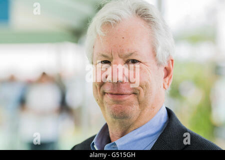 Richard H. Thaler. American economist and the Ralph and Dorothy Keller Distinguished Service Professor of Behavioral Science and Economics at the University of Chicago Booth School of Business.  The Hay Festival of Literature and the Arts, May 302016 Stock Photo