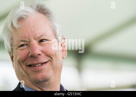 Richard H. Thaler. American economist and the Ralph and Dorothy Keller Distinguished Service Professor of Behavioral Science and Economics at the University of Chicago Booth School of Business.  The Hay Festival of Literature and the Arts, May 302016 Stock Photo