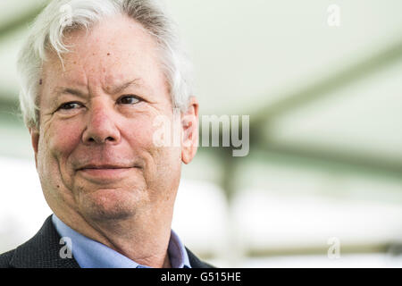 Richard H. Thaler. American economist and the Ralph and Dorothy Keller Distinguished Service Professor of Behavioral Science and Economics at the University of Chicago Booth School of Business.  The Hay Festival of Literature and the Arts, May 302016 Stock Photo