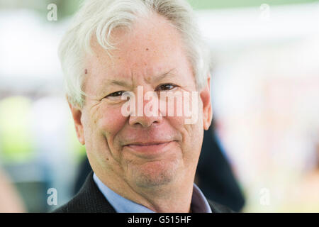 Richard H. Thaler. American economist and the Ralph and Dorothy Keller Distinguished Service Professor of Behavioral Science and Economics at the University of Chicago Booth School of Business.  The Hay Festival of Literature and the Arts, May 302016 Stock Photo