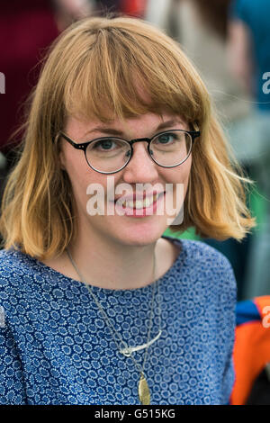 Lizzy Stewart, illustrator, at The Hay Festival of Literature and the Arts, May 30 2016 Stock Photo