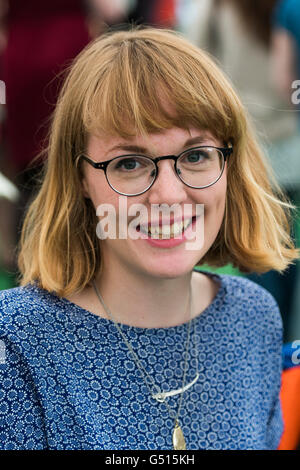 Lizzy Stewart, illustrator, at The Hay Festival of Literature and the Arts, May 30 2016 Stock Photo