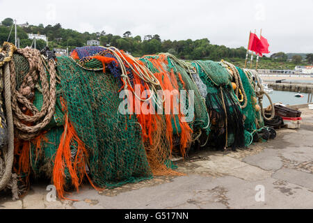 Vintage ropes and nets used in fishing a long time ago Stock Photo - Alamy