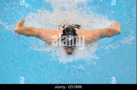 Stockport Metro's Michael Rock during heat 8 of the Men's Open 100m Butterfly Stock Photo