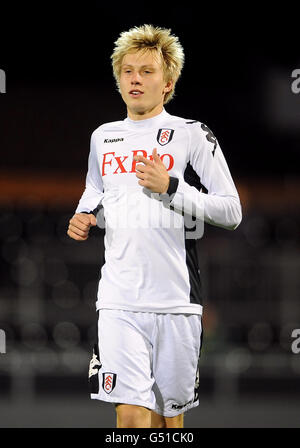 Soccer - FA Youth Cup - Quarter Final - Fulham v Burnley - Craven Cottage. Cauley Woodrow, Fulham Stock Photo