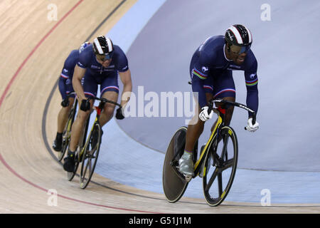 Cycling - UCI Track Cycling World Cup and Olympic Games Test Event - Day One - Olympic Velodrome Stock Photo
