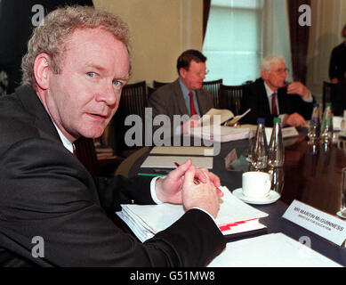 McGuiness Ulster Cabinet Stock Photo