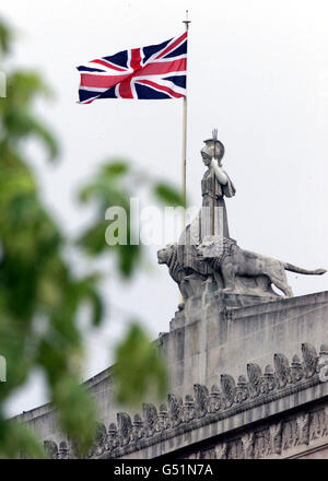Union Jack Parliament Stock Photo