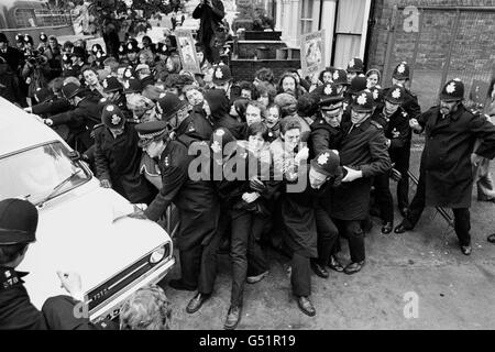 British Politics - Strikes - Grunwick - London - 1977 Stock Photo