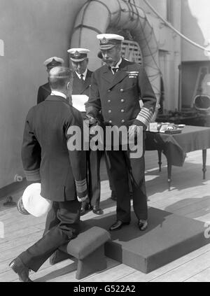 On Board Hms King George V. 1941, Scenes On Board The Battleship 