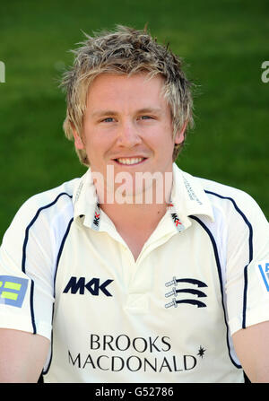 Cricket - 2012 Middlesex Photocall - Lords Cricket Ground. Adam London from Middlesex Cricket Club poses for media during the press day at Lord's Cricket Ground, London Stock Photo