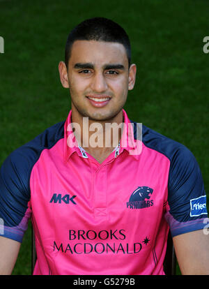 Cricket - 2012 Middlesex Photocall - Lords Cricket Ground. Gurjit Sandhu from Middlesex Cricket Club poses for media during the press day at Lord's Cricket Ground, London Stock Photo