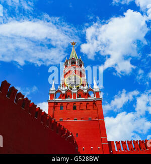 Kremlin in Moscow on blue sky background, Russia Stock Photo