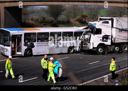 M5 coach crash