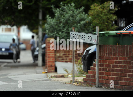 A general view of Croombs Road in the borough of Newham, London. Stock Photo