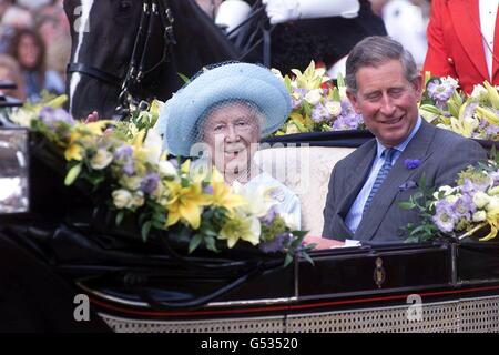 Queen Mother 100th Birthday Stock Photo