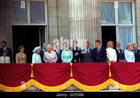 Queen Mother Birthday Balcony 2 Stock Photo