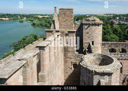 United Kingdom, Scotland, West Lothian, Linlithgow, Linlithgow Palace, Mary Queen of Scots / Maria Stuart Place of Birth Stock Photo